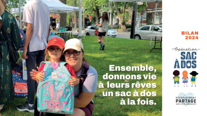 Regroupement Partage – Opération Sac à Dos 2024 – Bilan